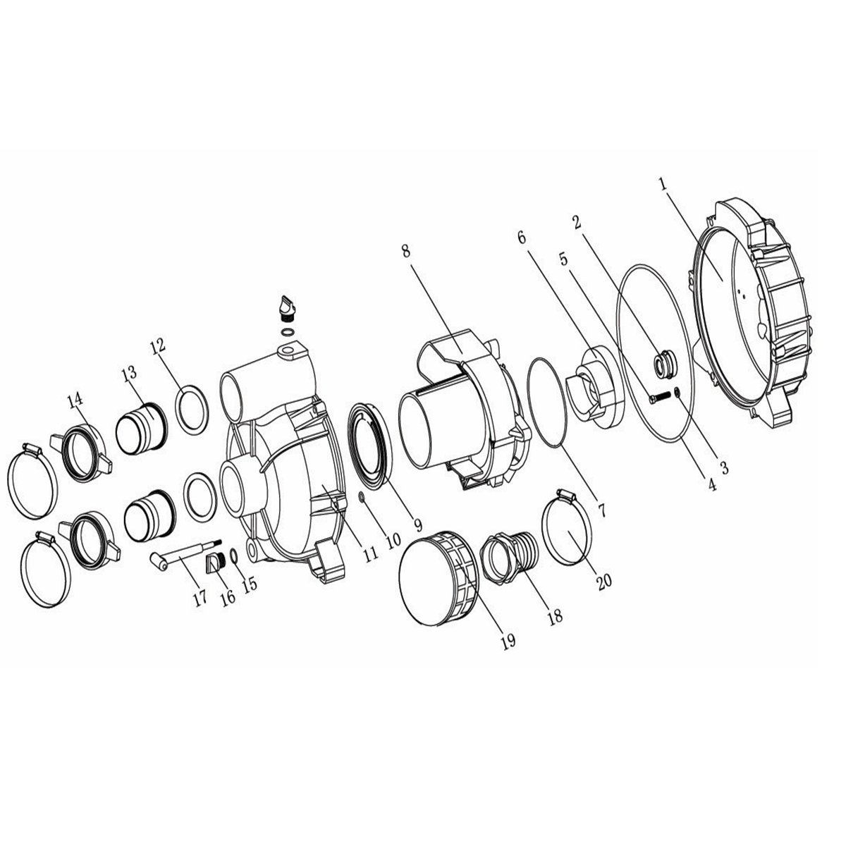 Мотопомпа бензиновая МПГ-1000-80
