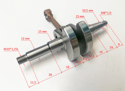 Коленвал для GS-4516, BS-45(M)(22)TPW,52(40)SAF,GS-4516,5220(47) Eurolux OOY